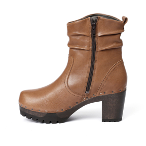 O-BOOTIE Washed Nappa camel