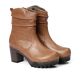 O-BOOTIE washed nappa camel